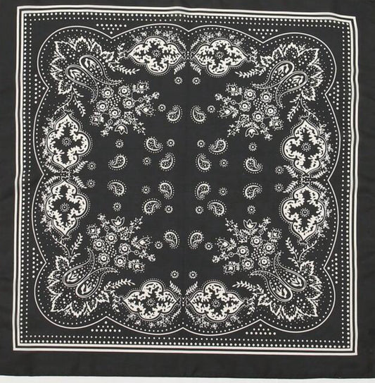 Paisley Printed Bandana silky scarf