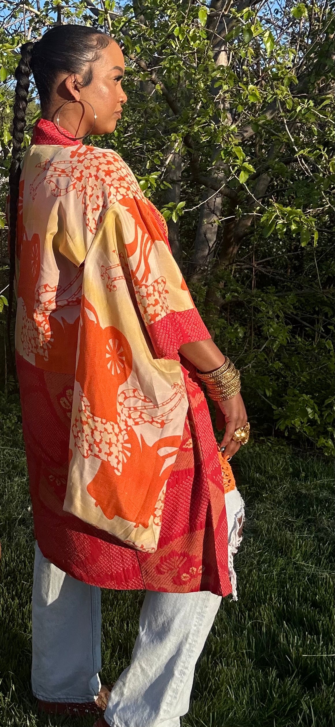 TANGERINE DREAM (VINTAGE KIMONO)